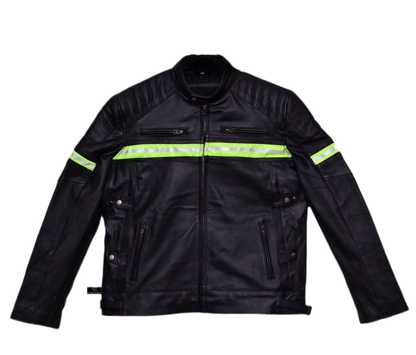 Men's HD Reflective Leather Jacket